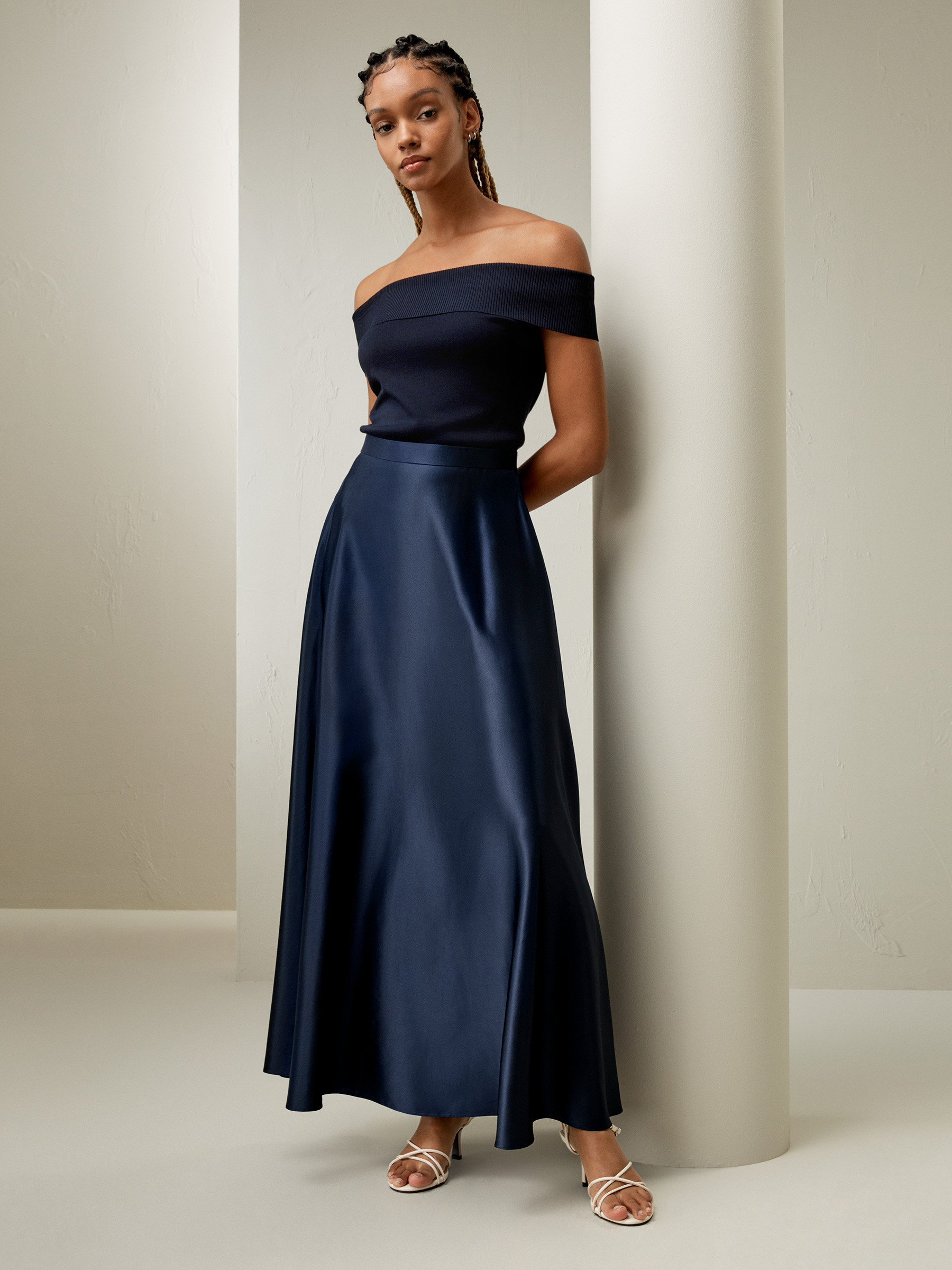 Selene Umbrella Maxi Skirt | LilySilk