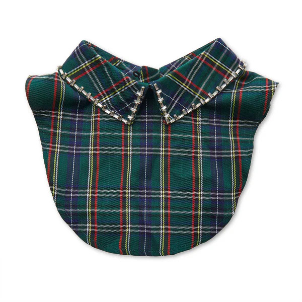 HOLIDAY PLAID CRYSTAL STITCH COLLAR | LELE SADOUGHI