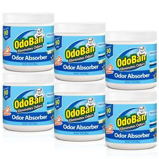 14 oz. Fresh Linen Solid Odor Absorber Odor Eliminator for Smoke Odor and Musty Smell in Home Bathroom Pet Area (6-Pack) | The Home Depot