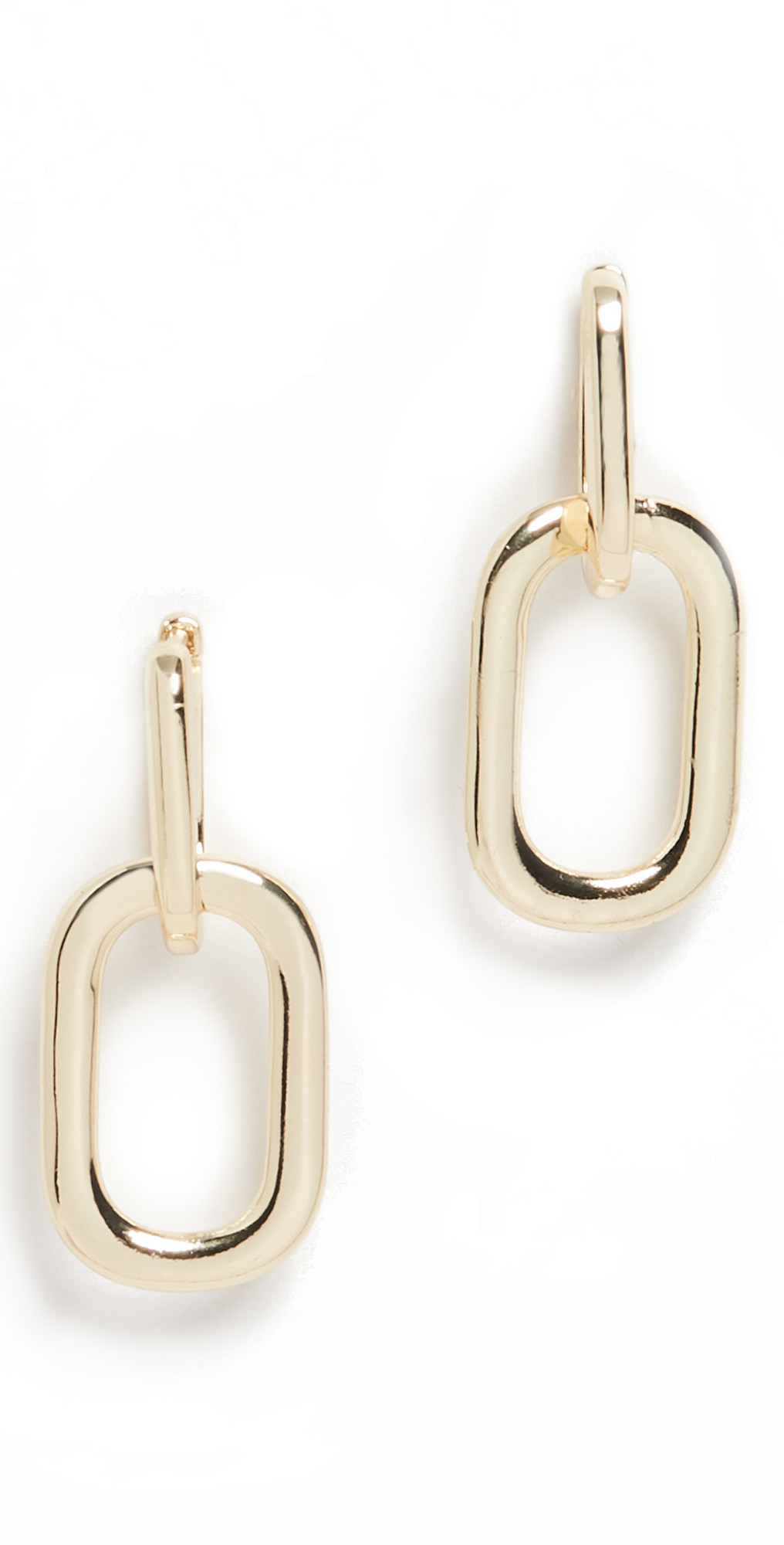 Double Layer Smooth Oval Drop Earrings | Shopbop