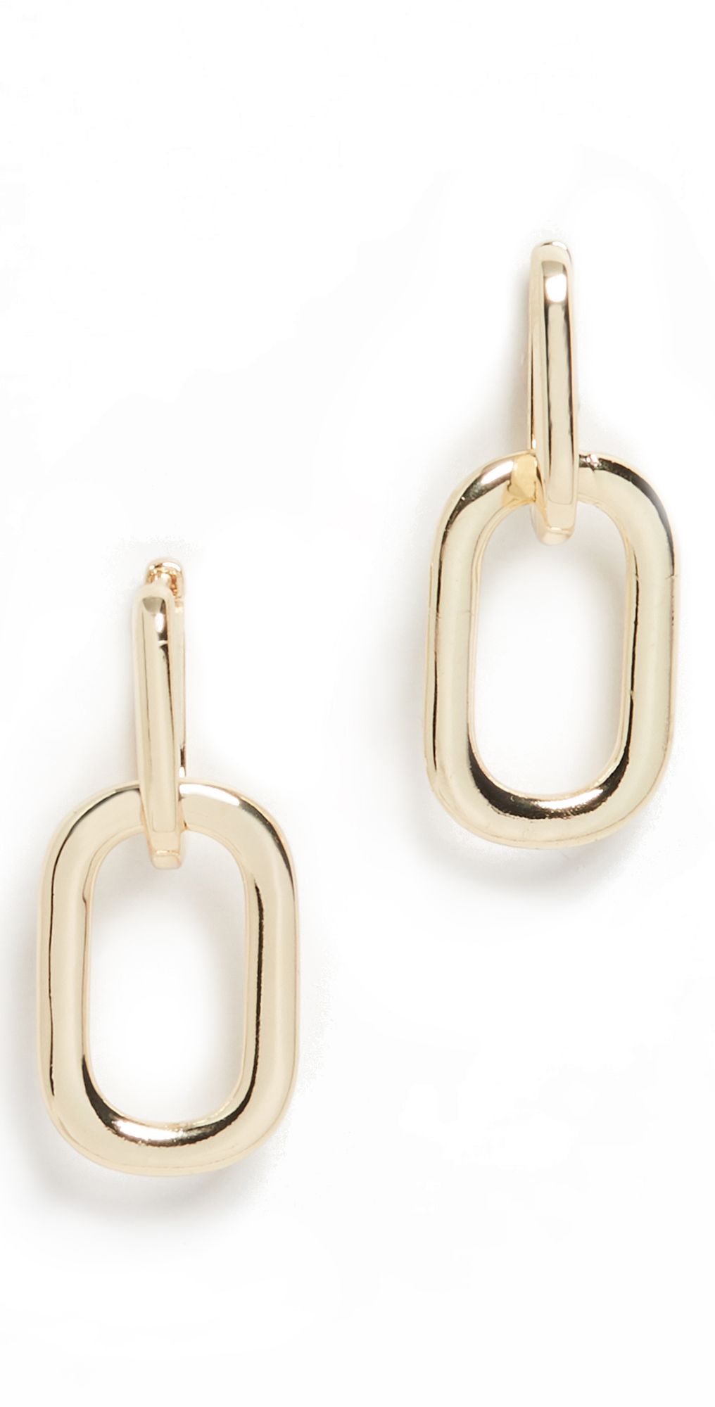 Double Layer Smooth Oval Drop Earrings | Shopbop