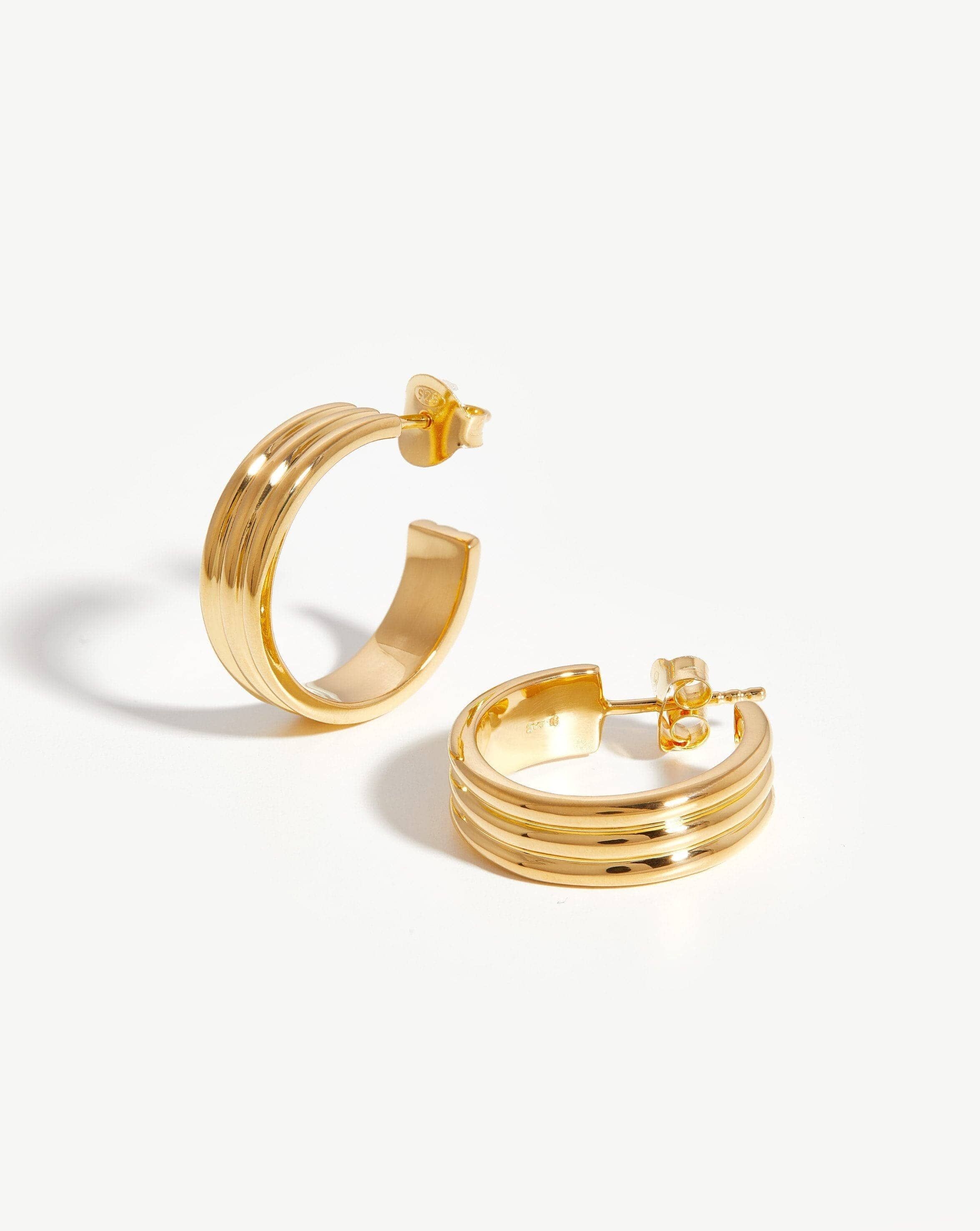 Ancien Hoop Earrings | 18ct Gold Plated Vermeil | Missoma