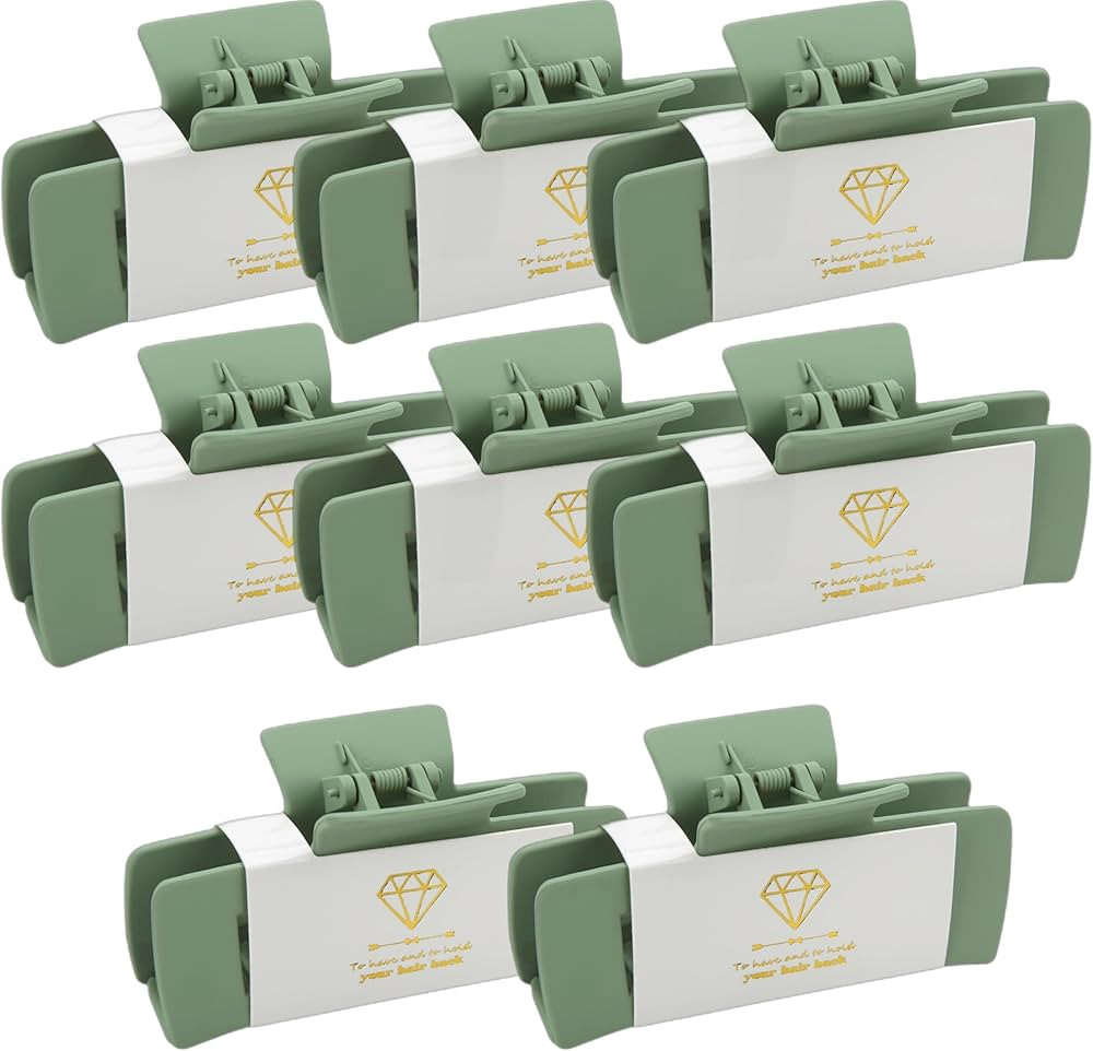 Bridesmaid Proposal Gifts 4.1inch square Hair Claws Bachelorette Claw Clip 8pcs Large Matte Hair ... | Amazon (US)