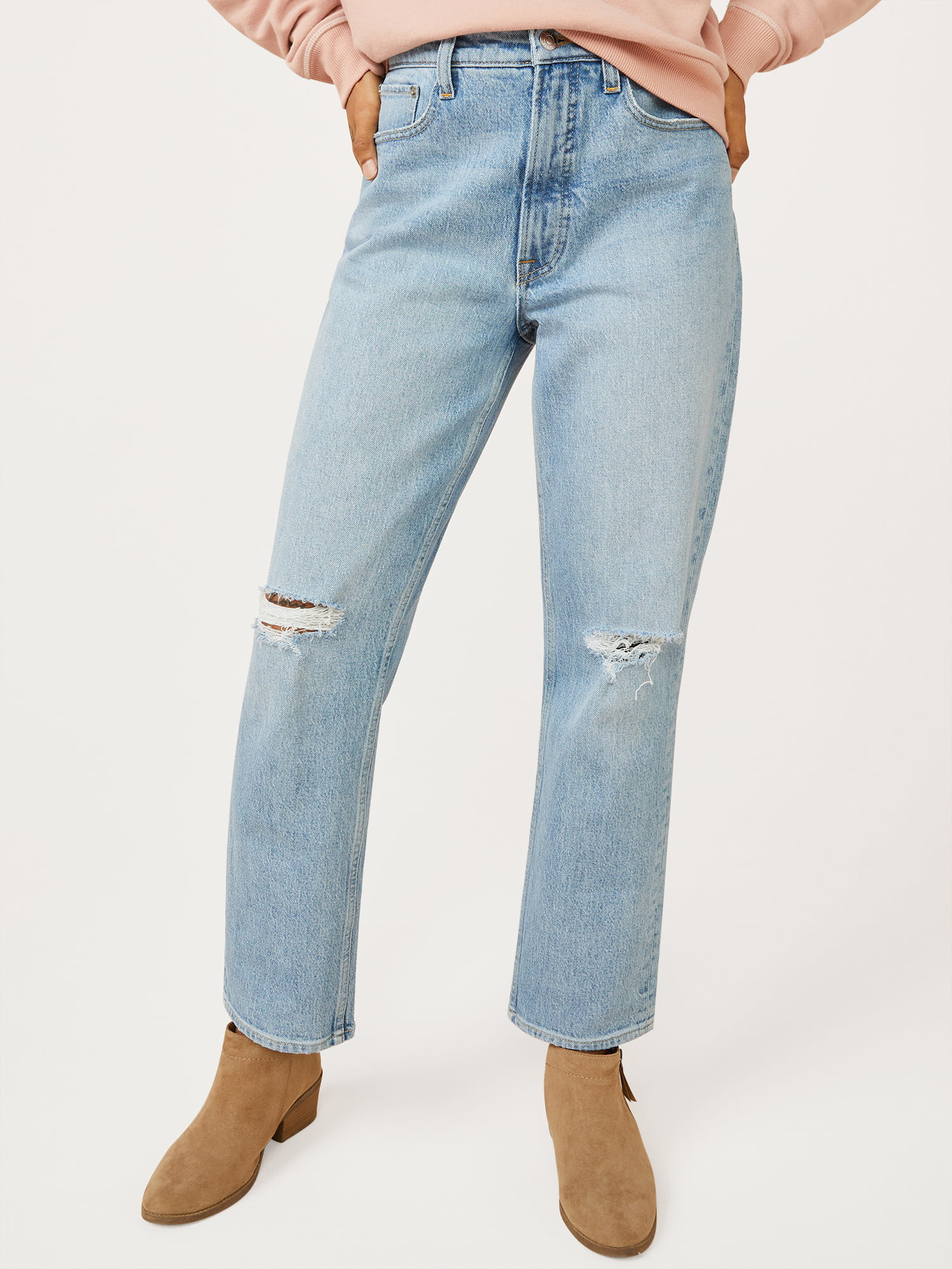 Free Assembly Women's Original 90's Straight Jeans | Walmart (US)
