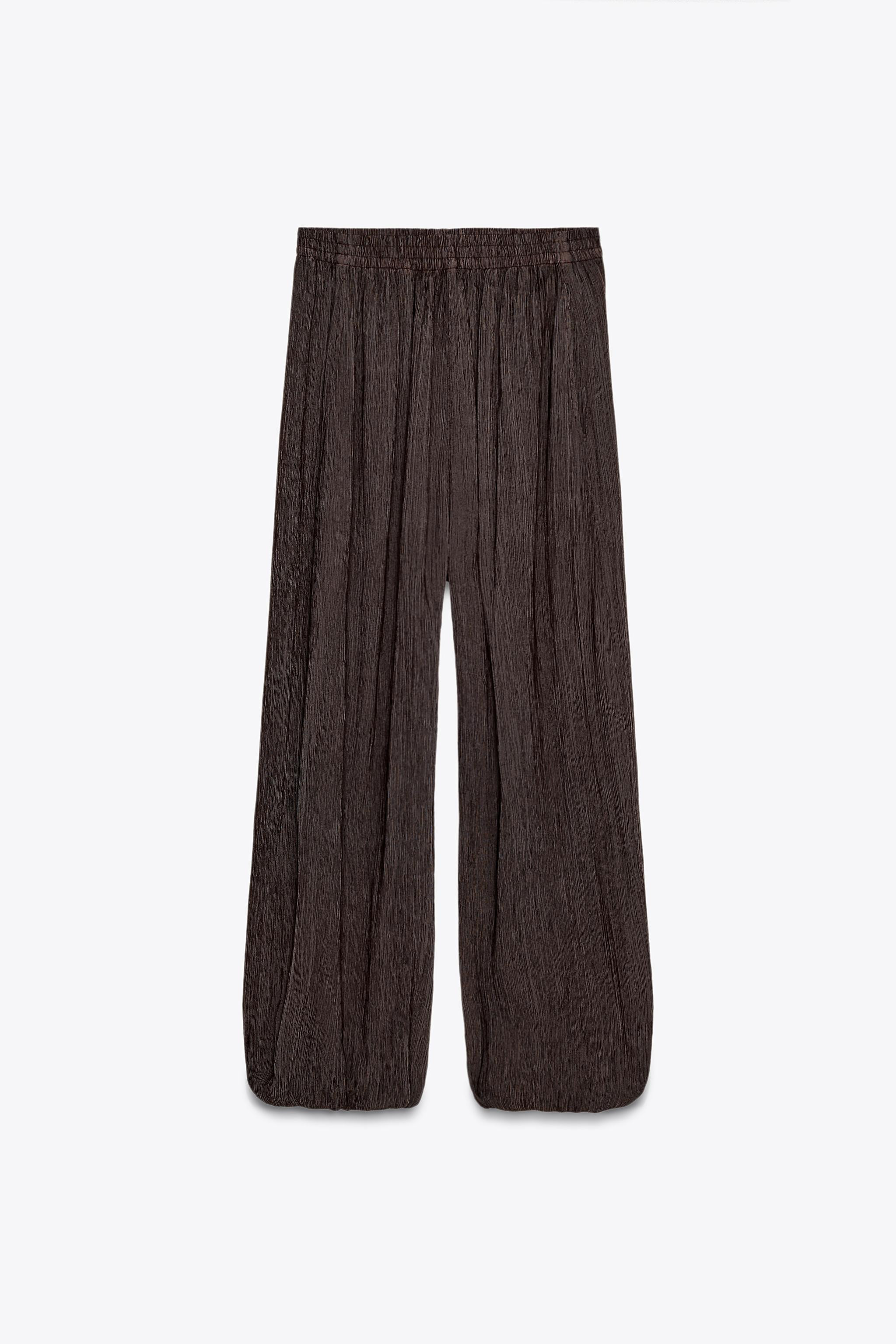 TEXTURED BALLOON PANTS | Zara US
