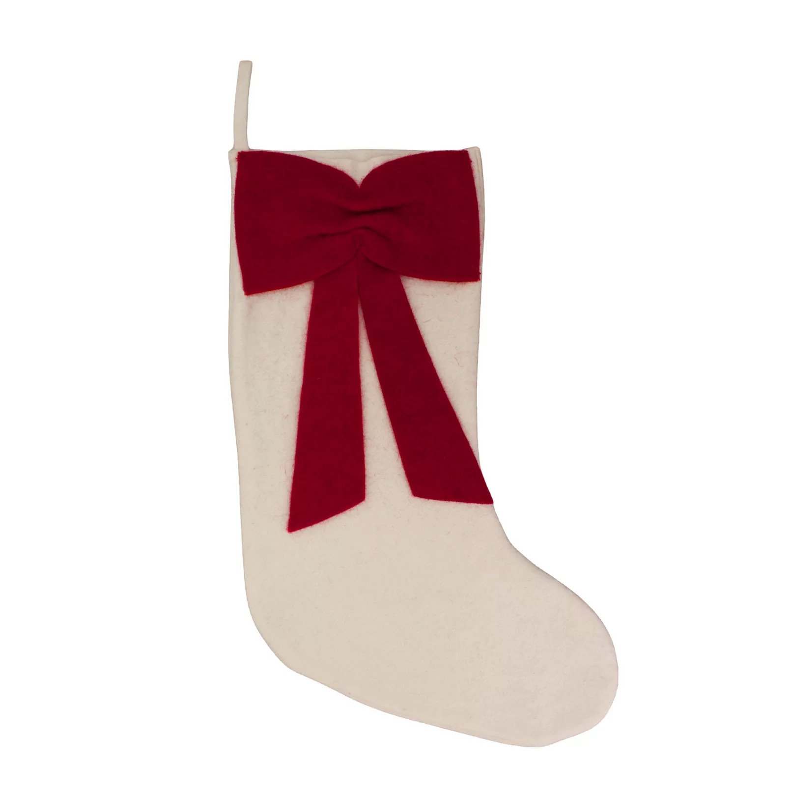 St. Nicholas Square® Wool Large Bow Icon Christmas Stocking | Kohl's