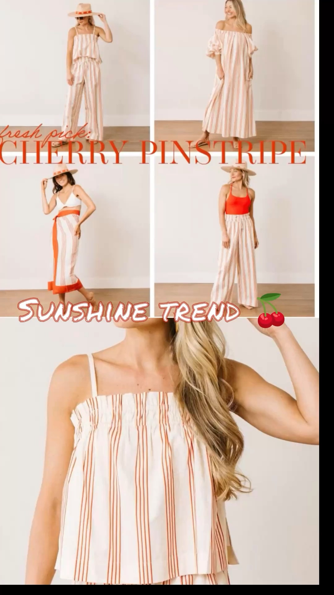 Cherry pinstripes are one of the happiest trends popping up this season 🍒☀️
It’s giving vintage summer, playful color, and effortless style all in one. Perfect for warm days, vacations, and easy spring outfits.

Everything is linked in my LTK!


@Sunshine Tienda 
#ltkstyle
#ltkfashion
#ltkseasonal
#springfashion2026
#summertrend
#cherryprint
#pinstripe
#retrostyle
#vintagesummer
#colorfulstyle
#springoutfits
#sunshinestyle #ltkseasonal    #ltkactive #ltkhome #ltkover40 #ltku#trendingdenim #ltkparties #springoutfit #cozyset #ltksalealert #trendingstyle  #easter #easteroutfit #comfyset #matchingset #loungeset #springlooks #ltkgrwme easterdress #churchdress #trendingdresses #familyphotos #mommyandmedress #springoutfits2026 #easterdressdwomen #yellowdress #flowereddress #aquadress #bluedress #pinkdress #springoutfit #springdress #ltksalealert #trendingstyle  #easter #easteroutfit #pinkdress  #greendress #bluedress #familyphotos #springlooks #ltkgrwme #ltkfindsunder50  #churchdresses #ltktall #summerwedding #summerweddingdress #springweddingdress #bridalshowerdress #churchdress #shortsleevedress #ltkpetite #ltkmidsize #ltkplussize #datenight #ltkmomlife 
#ltkfindsunder100  #giftsforher #eastergifts #photsessionlooks 
#mothersdaygifts #mothersday #mothersday #mothersdayoutfit #mothersdaylook #springdress #mothersdaymakeup #springdresses #giftformom #giftsformom #vacationoutfits #springoutfits #springoutfits2026 #vacationlooks #giftsformomma #momma #mom 

#LTKSpringSale #ltkfindsunder50  #travelset #ltktall #loungesets #ltkpetite #ltkmidsize #ltkplussize #ltkmomlife #target #amazon
#ltkfindsunder100 #loungepants  #giftsforher 
 

#LTKSeasonal #LTKSaleAlert #LTKTravel