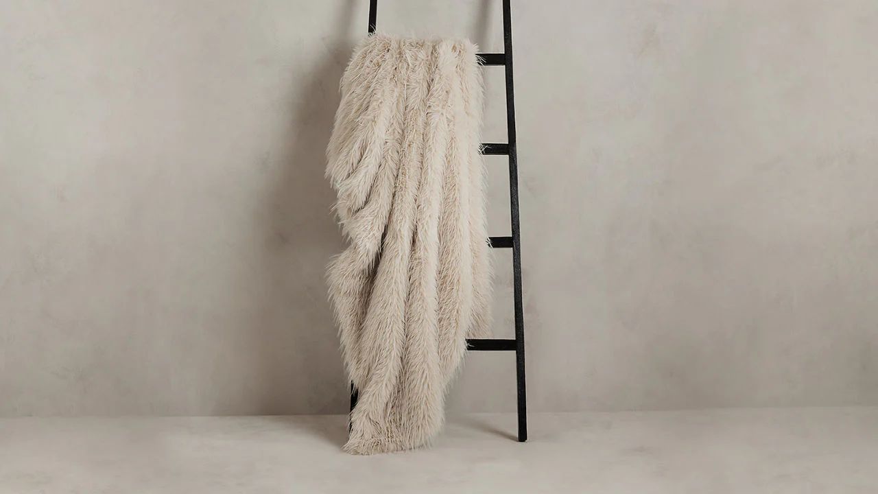 Tipped Faux Fur Throws - 6001420 | BR Home