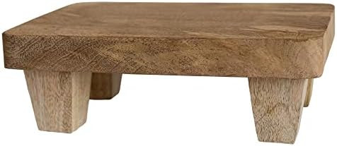 Wooden Tray Pedestal Decor | Display Riser for Plant and Other Home, Kitchen or Bathroom Accessories | Amazon (US)