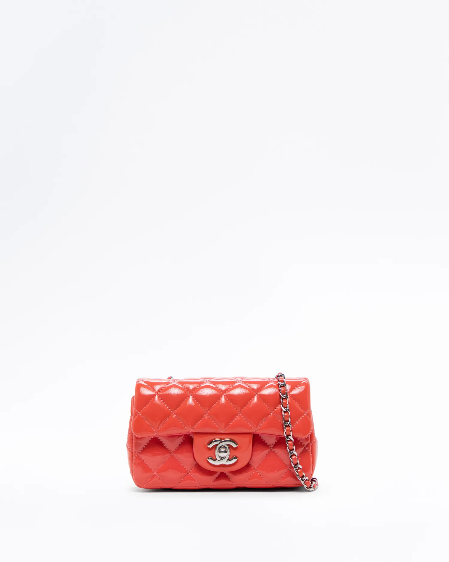 Patent Quilted Extra Mini Flap Bag | Vivrelle