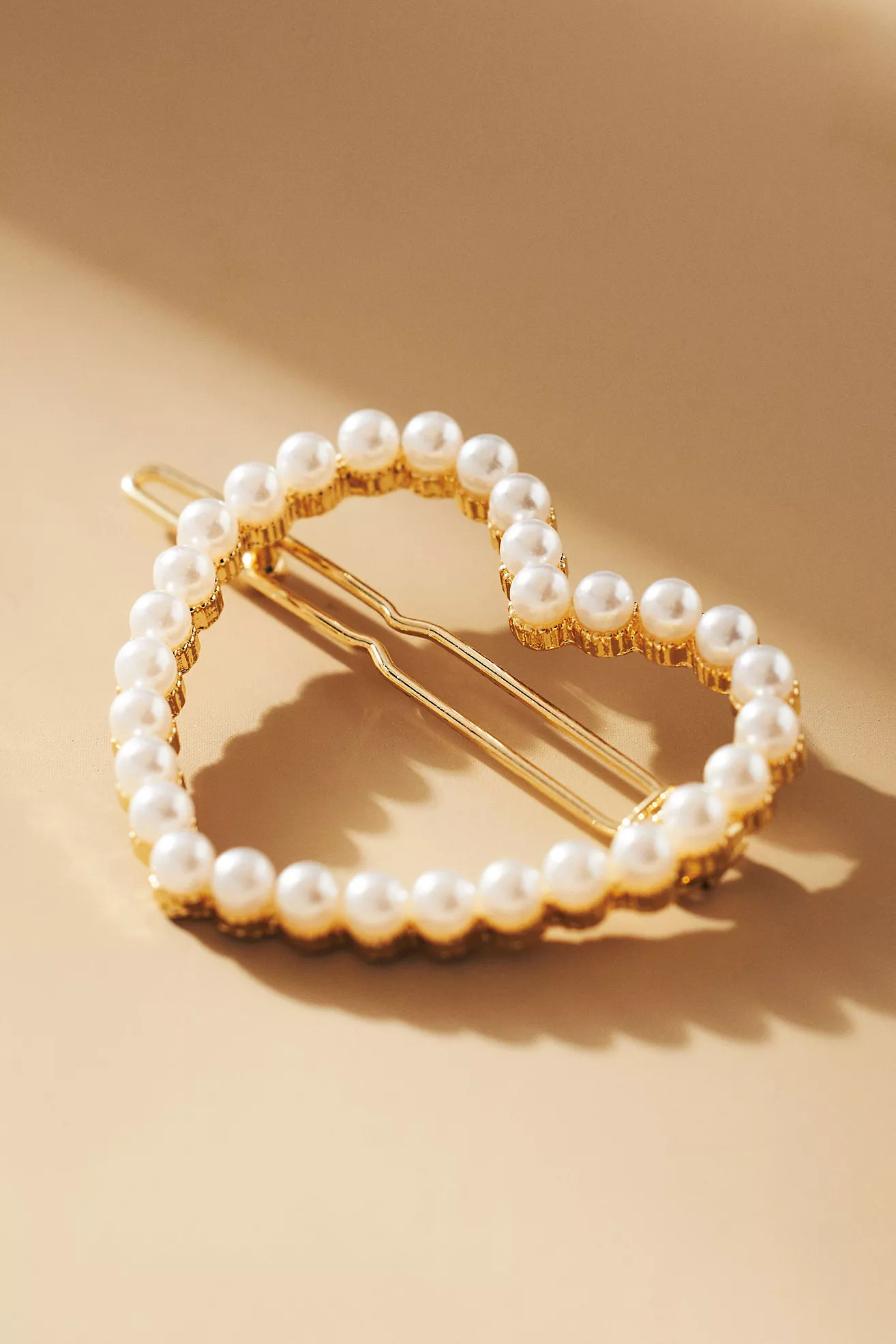 Pearl Heart Hair Clip | Anthropologie (US)