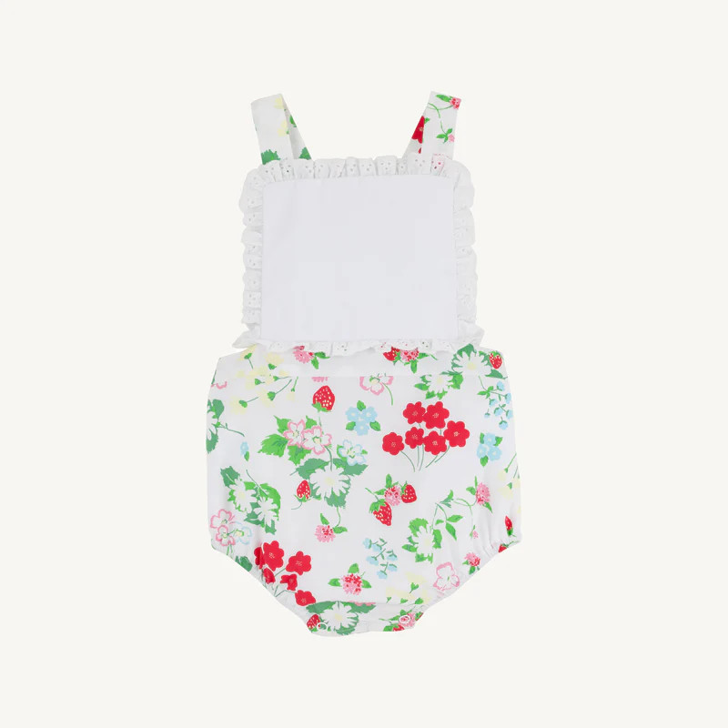 Sally Sunsuit - Berry Sweet & Worth Avenue White | The Beaufort Bonnet Company