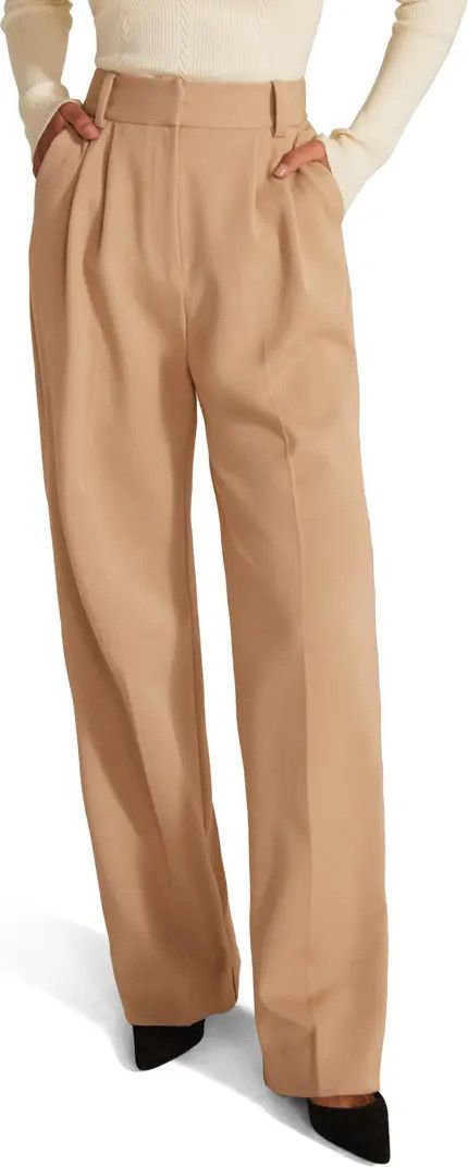 The Favorite Pant Pleat Pants | Beige Dress Pants | Tan Work Pants | Work Outfit Winter |  | Nordstrom