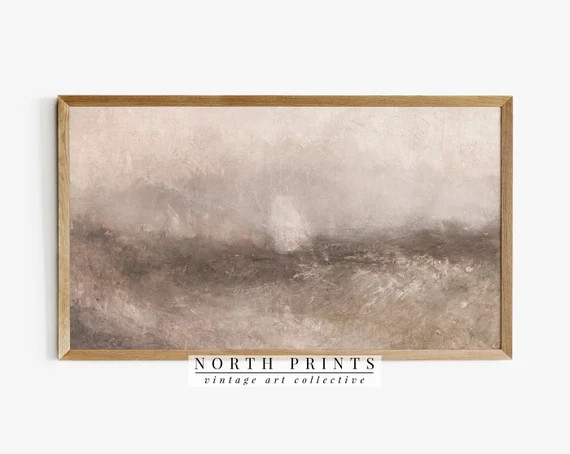 Samsung Frame TV Art  Vintage Abstract Seascape DIGITAL | Etsy | Etsy (US)