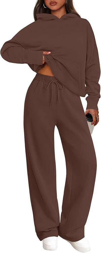 PRETTYGARDEN Women's 2 Piece Outfits Fall Sweatsuits Oversized Hoodies Wide Leg Sweatpants Tracks... | Amazon (CA)
