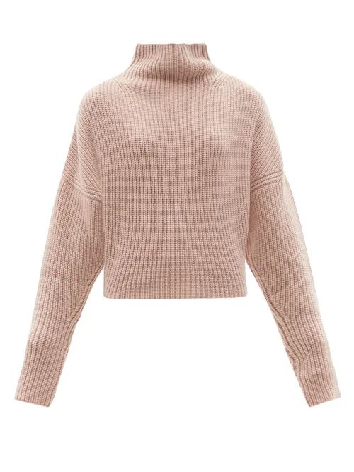 Petar Petrov - Nan High-neck Ribbed Cashmere Sweater - Womens - Light Pink | Matches (US)