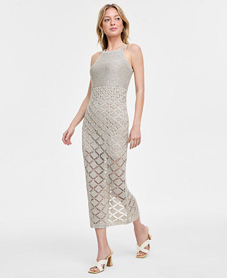 Women's Sleeveless Crochet Maxi Dress, Exclusively at Macy's | Macy's