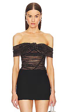 Rhinestone Fishnet Top
                    
                    self-portrait | Revolve Clothing (Global)