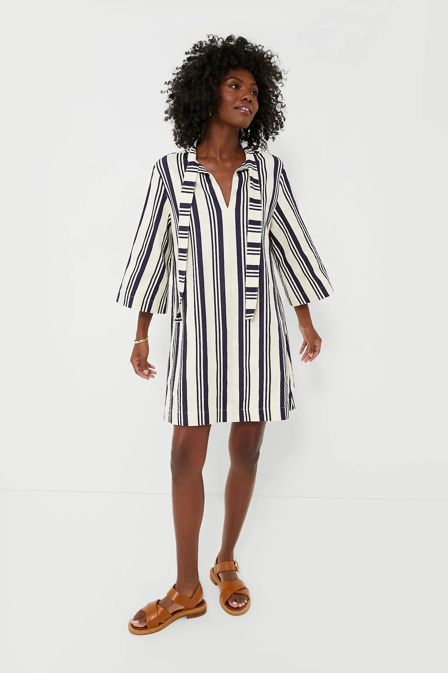 Navy Stripe Montauk Dress | Tuckernuck (US)