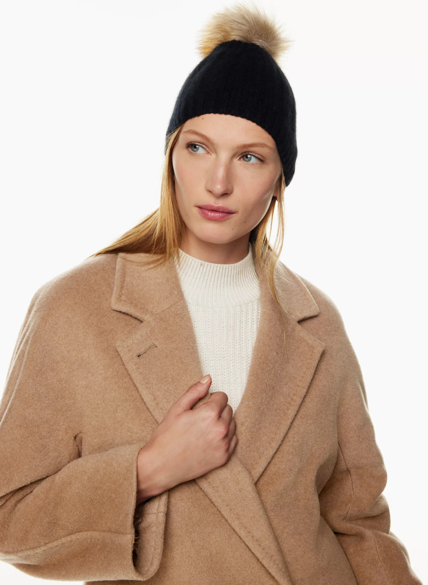 POM LITELUXE CASHMERE BEANIE | Aritzia