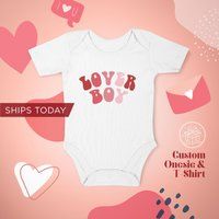 Lover Boy Onesie® /Valentine's Day/ Toddler T-Shirt/ Baby Onesie®S/Personalized Onesie®/Personalized | Etsy (US)