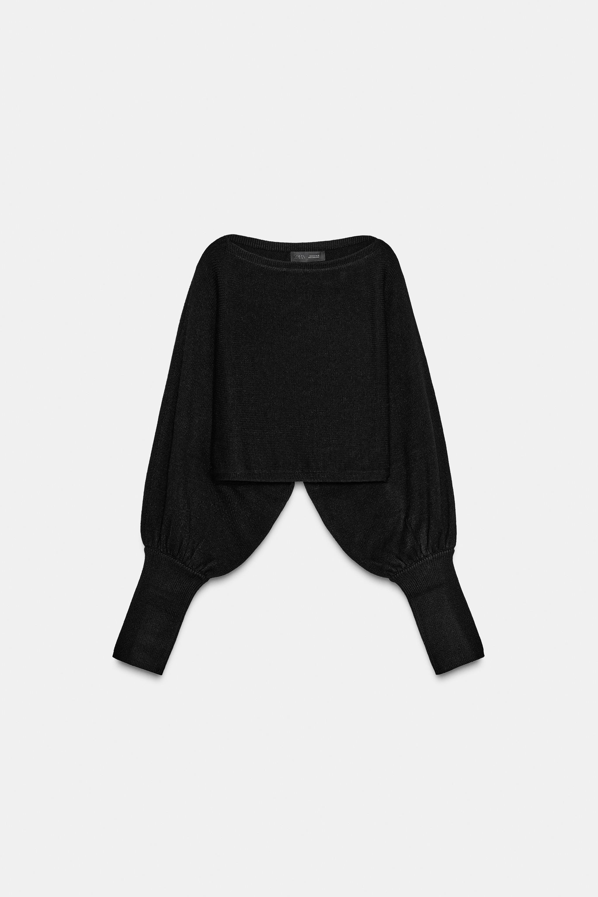 SHORT PUFF SLEEVE KNIT JUMPER | Zara US