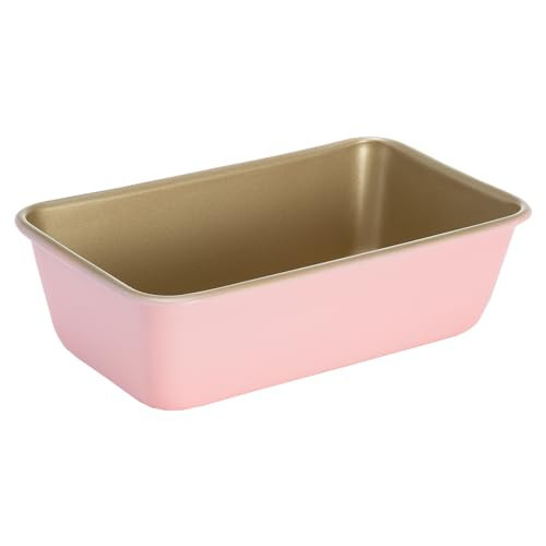 Paris Hilton Nonstick Carbon Steel Bakeware Collection, 9-Inch x 5-Inch Loaf Pan, Dishwasher Safe, Made without PFOA and PFAS, Pink Champagne Two-Tone | Amazon (US)