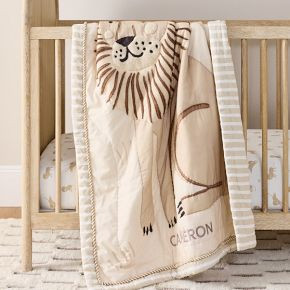 Lion Baby Quilt | West Elm (US)