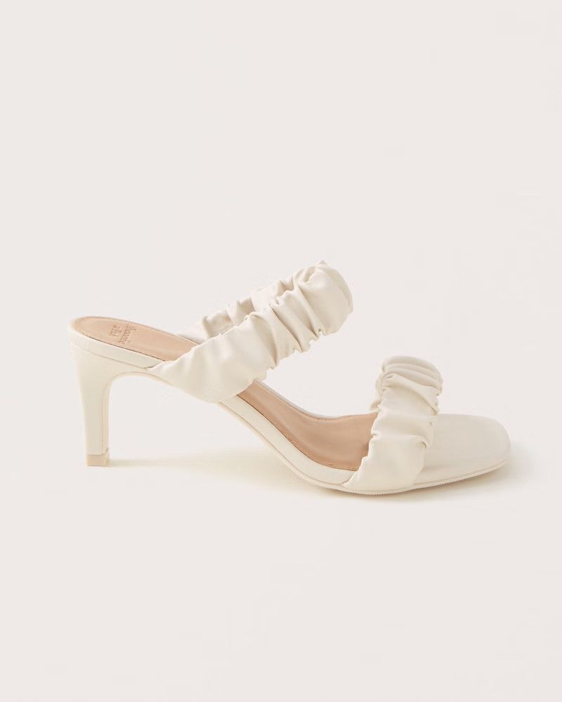 Scrunchie Heel Sandals | Abercrombie & Fitch (US)