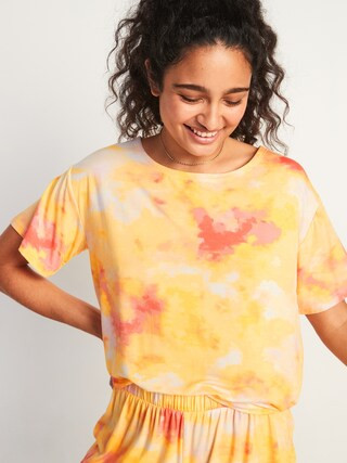 Loose Sunday Sleep Ultra-Soft Pajama Top for Women | Old Navy (US)