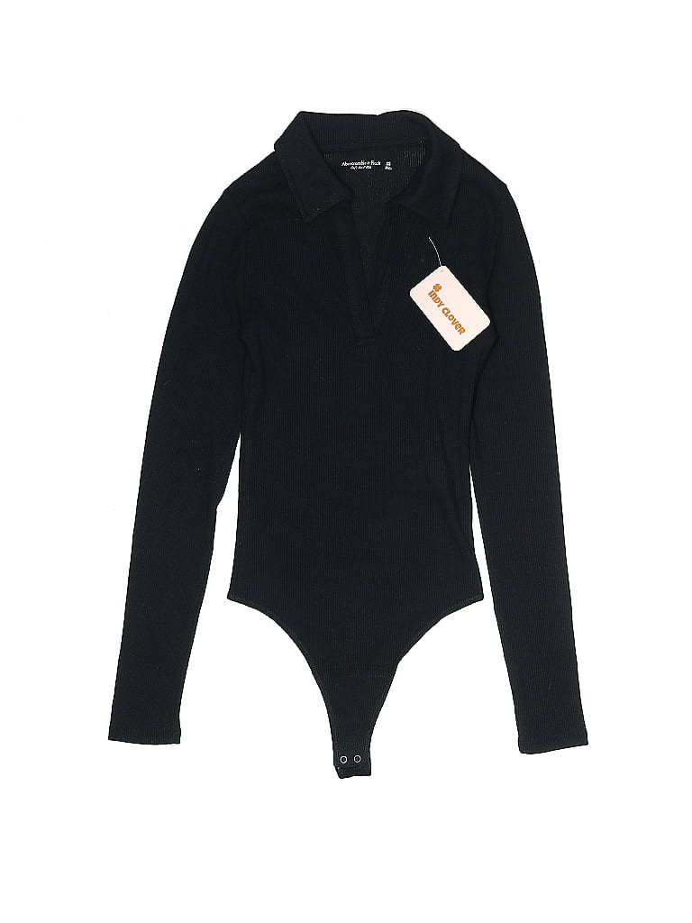 Abercrombie & Fitch Bodysuit: Black Tops - Size X-Small | ThredUp