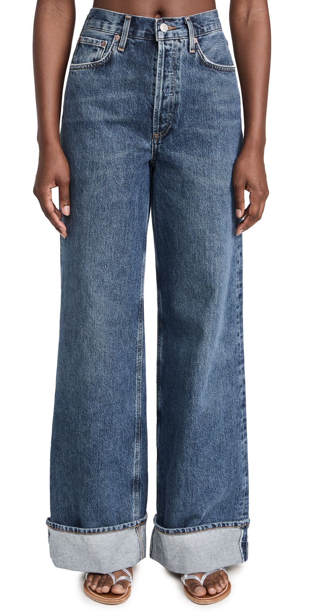 AGOLDE Dame High Rise Wide Leg Jeans | Shopbop | Shopbop