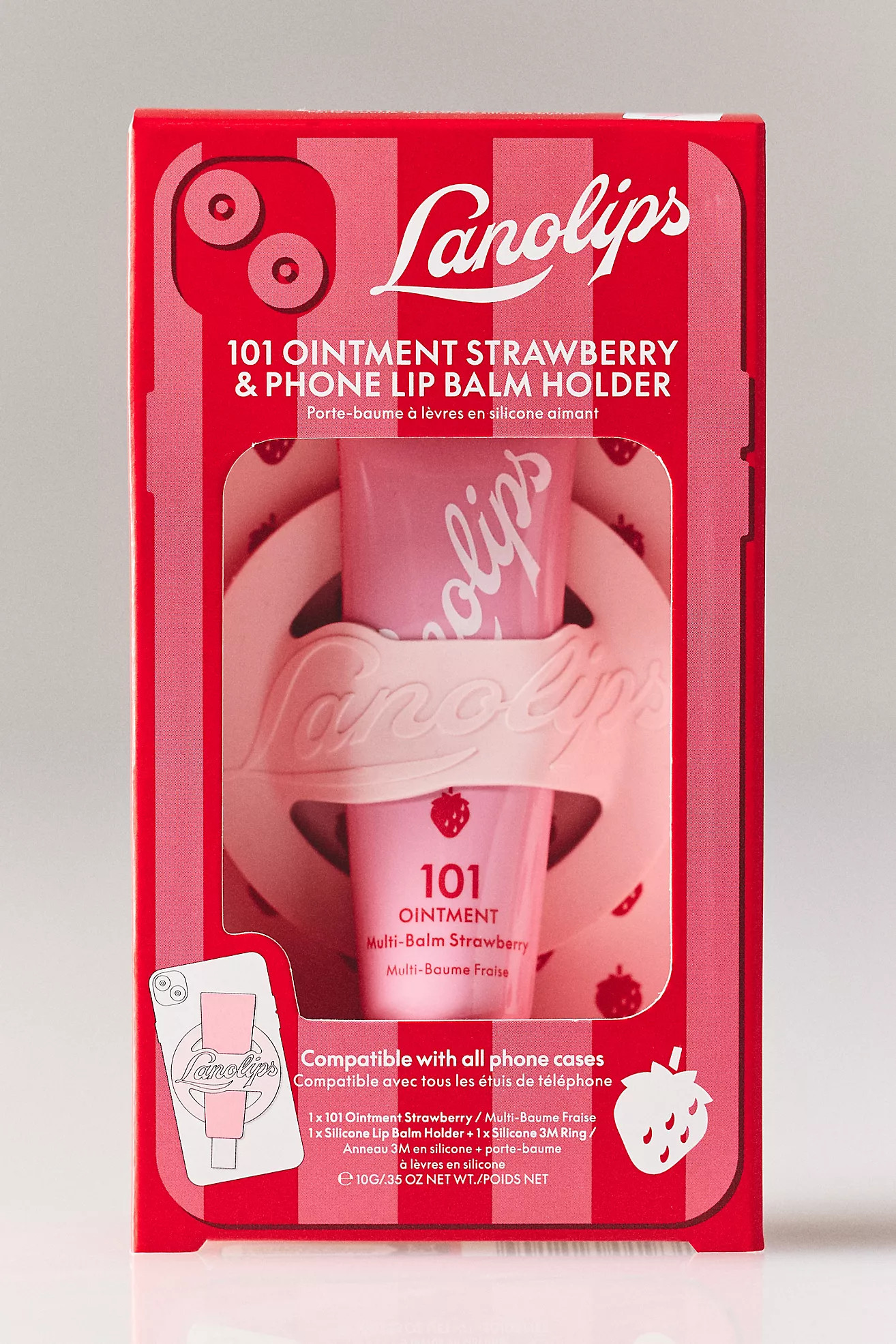 Lanolips Strawberry 101 Ointment & Phone Holder | Anthropologie (US)