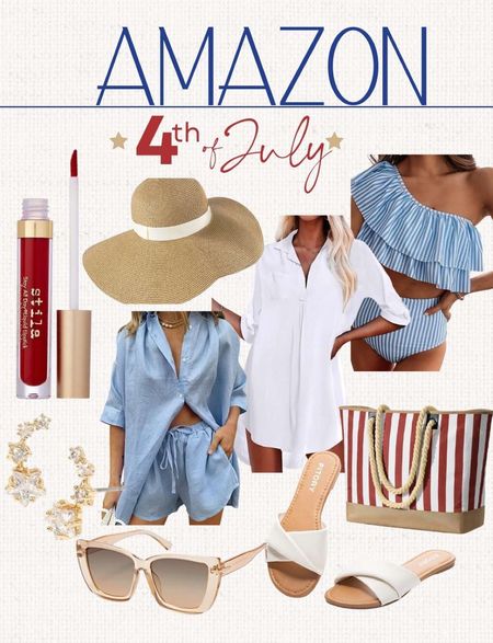 🇺🇸Patriotic outfit, red white blue outfit, 4th of July style, USA style, flag, usa shirt, Jean shorts, boots, Amazon style, outfit idea, outfit inspo, vacation, fun in the sun, beach, bbq, outdoor , parade outfit 

Amazon, summer, 2023, Outfits, travel outfits / summer inspiration  / shoes, sandals / travel / Vacation / Beach wear/ travel outfit / outfit inspo / Sunglasses | Beach Tote | Heels | Amazon Fashion  Fashion | Nordstrom | Handbags  dress / spring wear #LTKfit 

#LTKstyletip #LTKbeauty #LTKFind