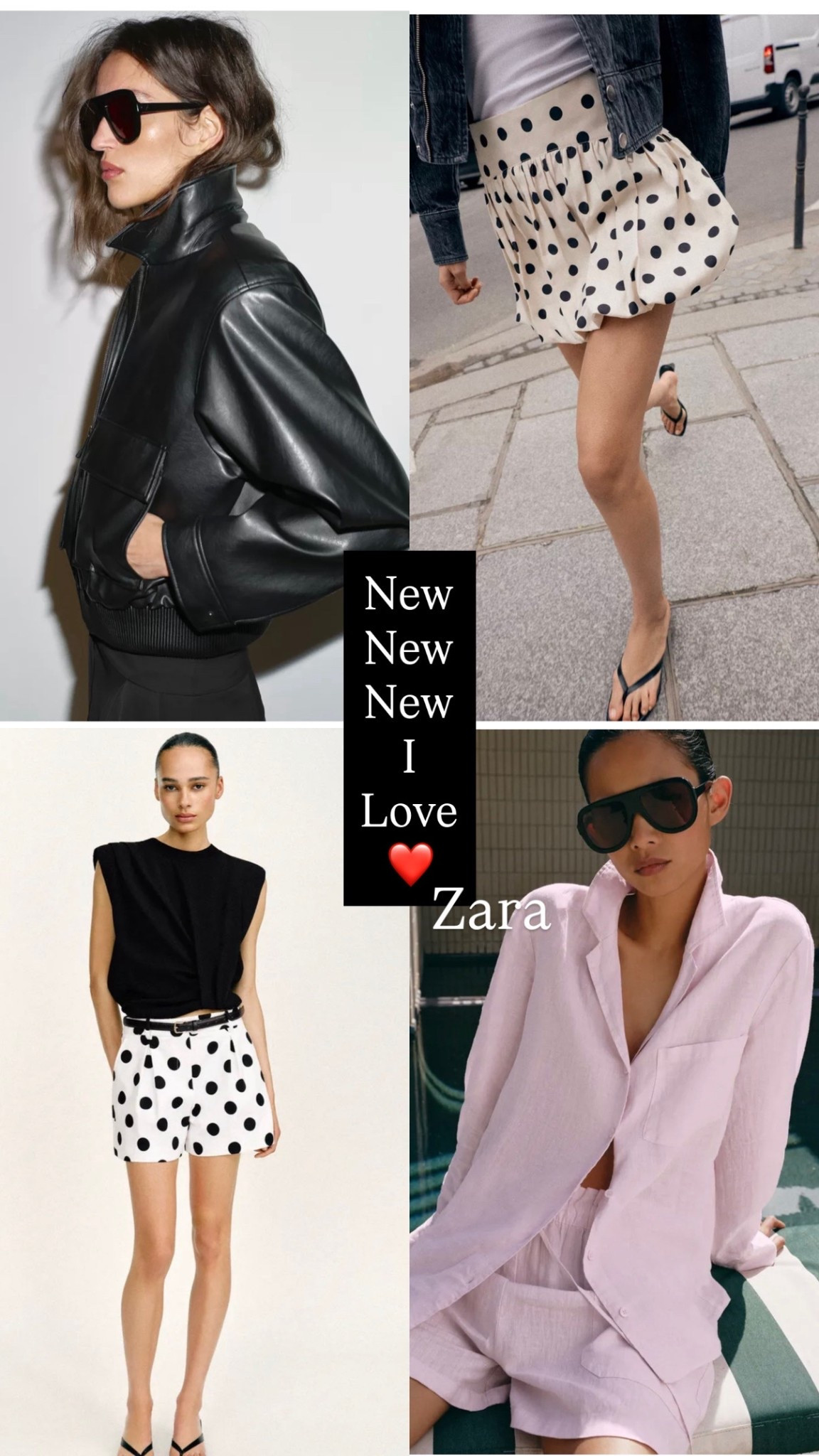 New Zara finds I love. Polka dots , pink, faux leather bomber 

#LTKgrwm #LTKootd
