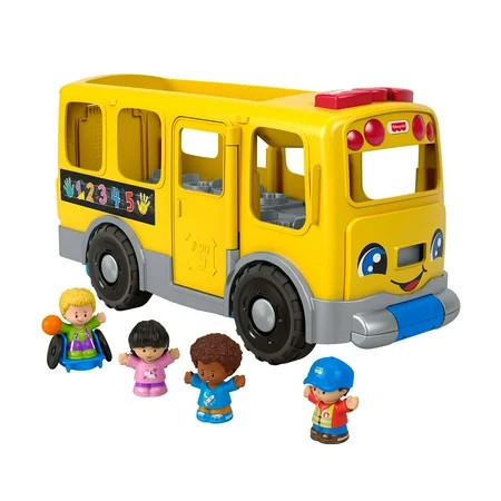 Fisher-Price Little People Big Yellow School Bus Musical Learning Toy for Toddlers 1-5 Years Old | Walmart (US)