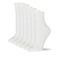 HUE Women's Cotton Mini Crew Socks - Size 6-10 - Ladies Athletic Cushioned Workout Socks | Amazon (US)