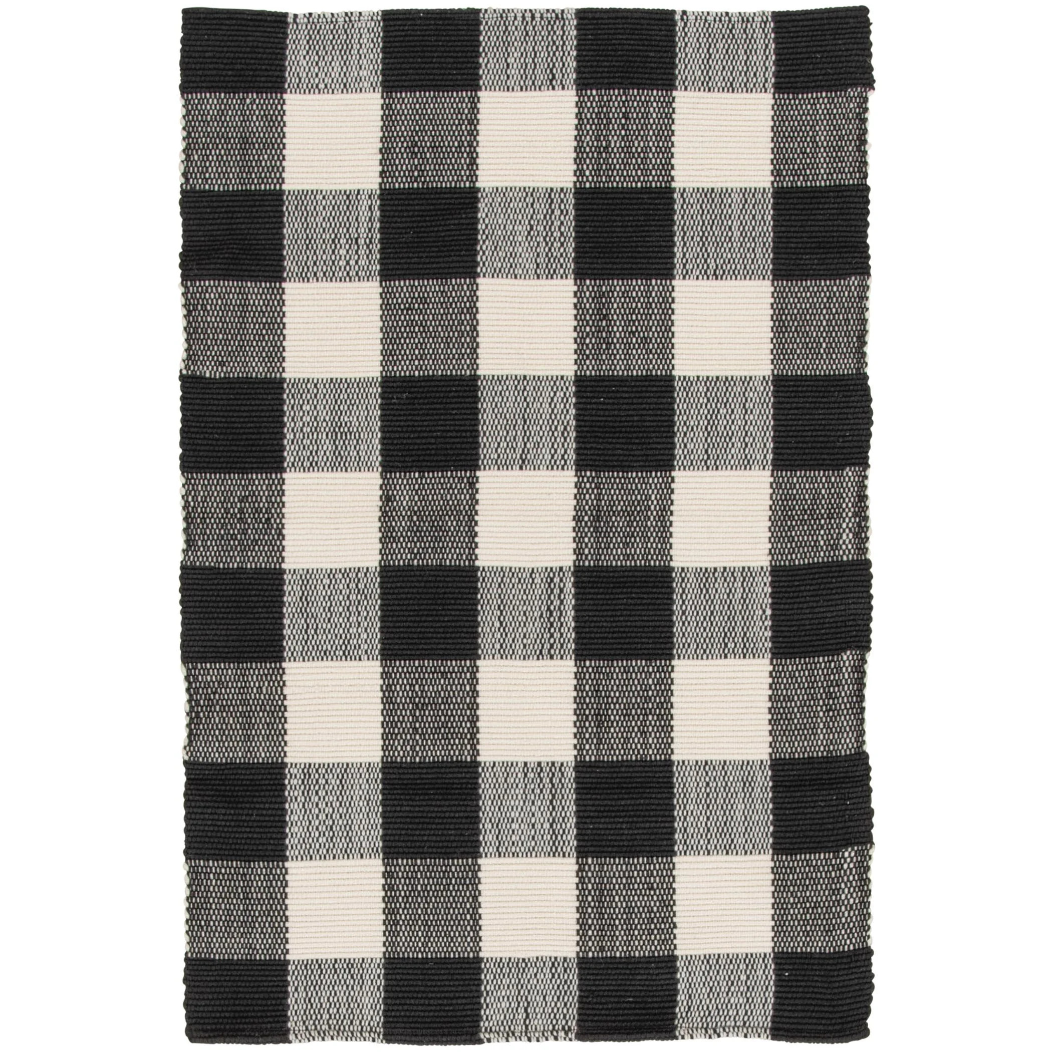Mainstays 24" x 36" Black & White Layering Rug - Walmart.com | Walmart (US)