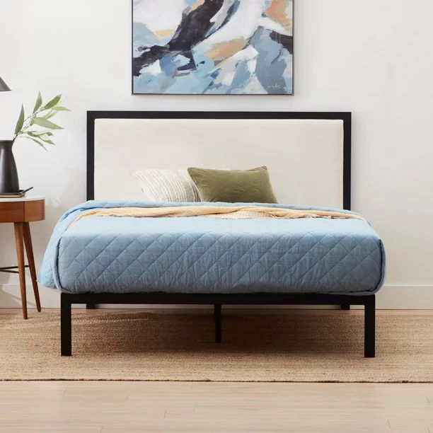 Gap Home Metal Upholstered Bed, Queen, Cream | Walmart (US)