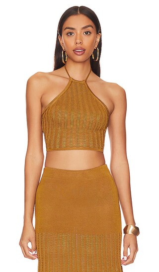 Hania Top in Copper | Revolve Clothing (Global)