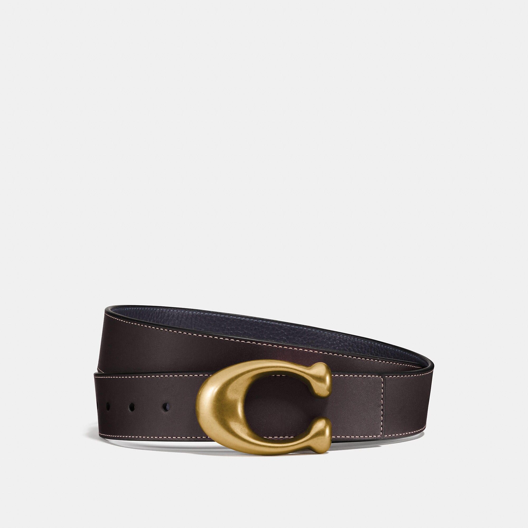 Coach Signature Buckle Reversible Belt, 38mm | Coach (US)