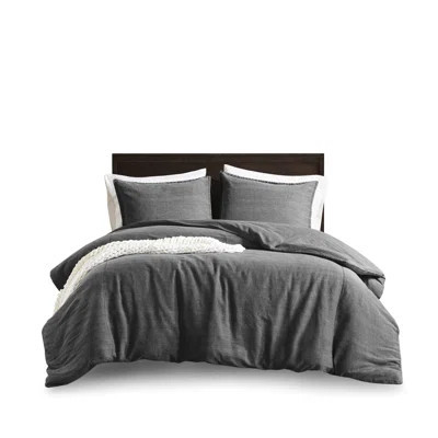 3pcs Duvet , 100% Cotton Twill, Oversized, Skin-, Softness, , Secure Closure, All Sleep Twill Washed For Skin- Rest, A Soft Touch, Timeless Decor, | Wayfair North America