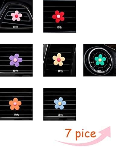Flower Air Vent Clip 7 Pieces Car Air Vent Clips, Cute Car Flowers Interior Decoration,Car Charm ... | Amazon (US)