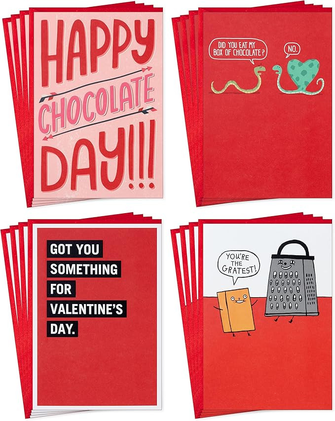 Hallmark Shoebox Funny Valentine's Day Card Assortment (16 Cards with Envelopes) | Amazon (US)