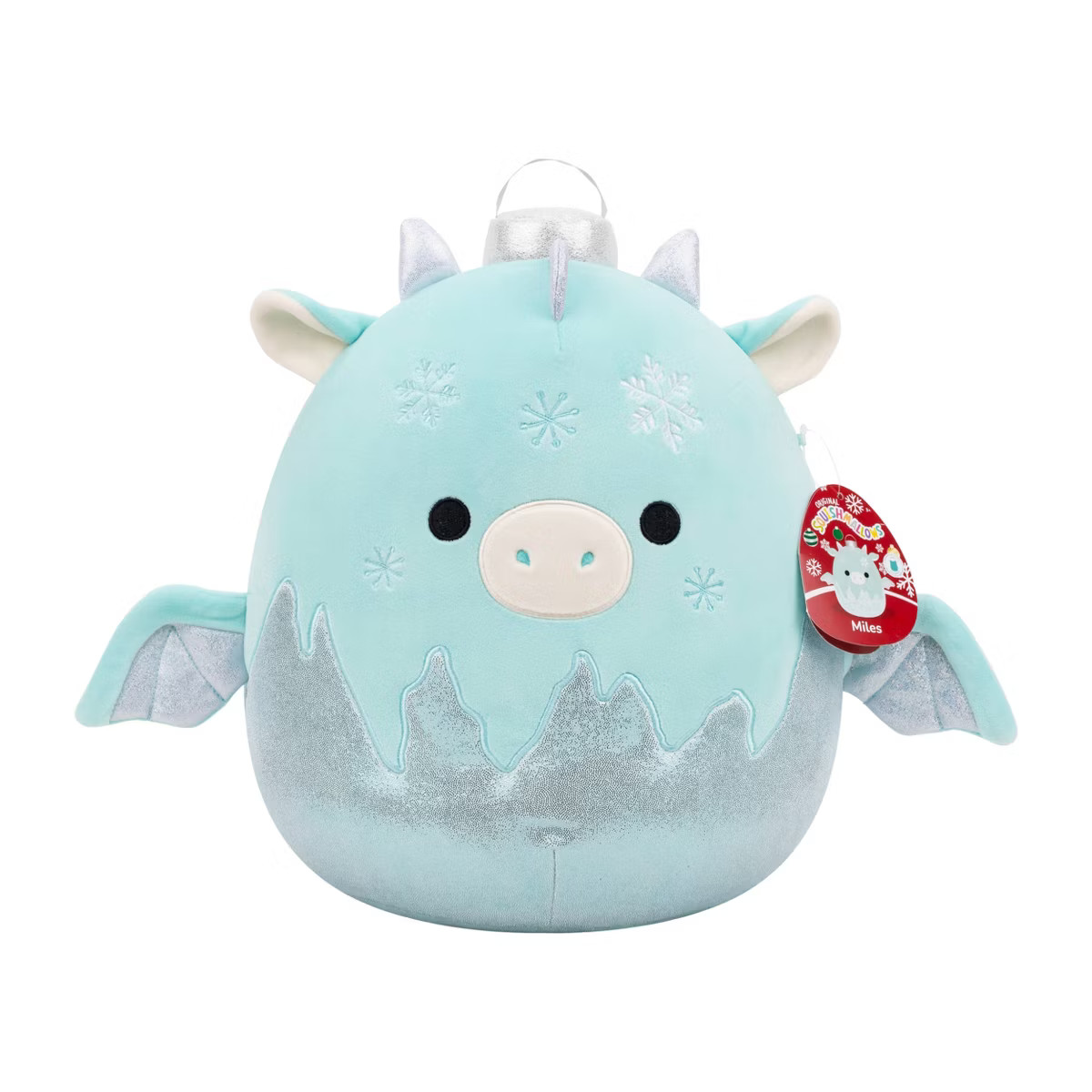 Squishmallows 12" Miles Teal Dragon Ornament with Frosted Bottom Medium Plush | Target