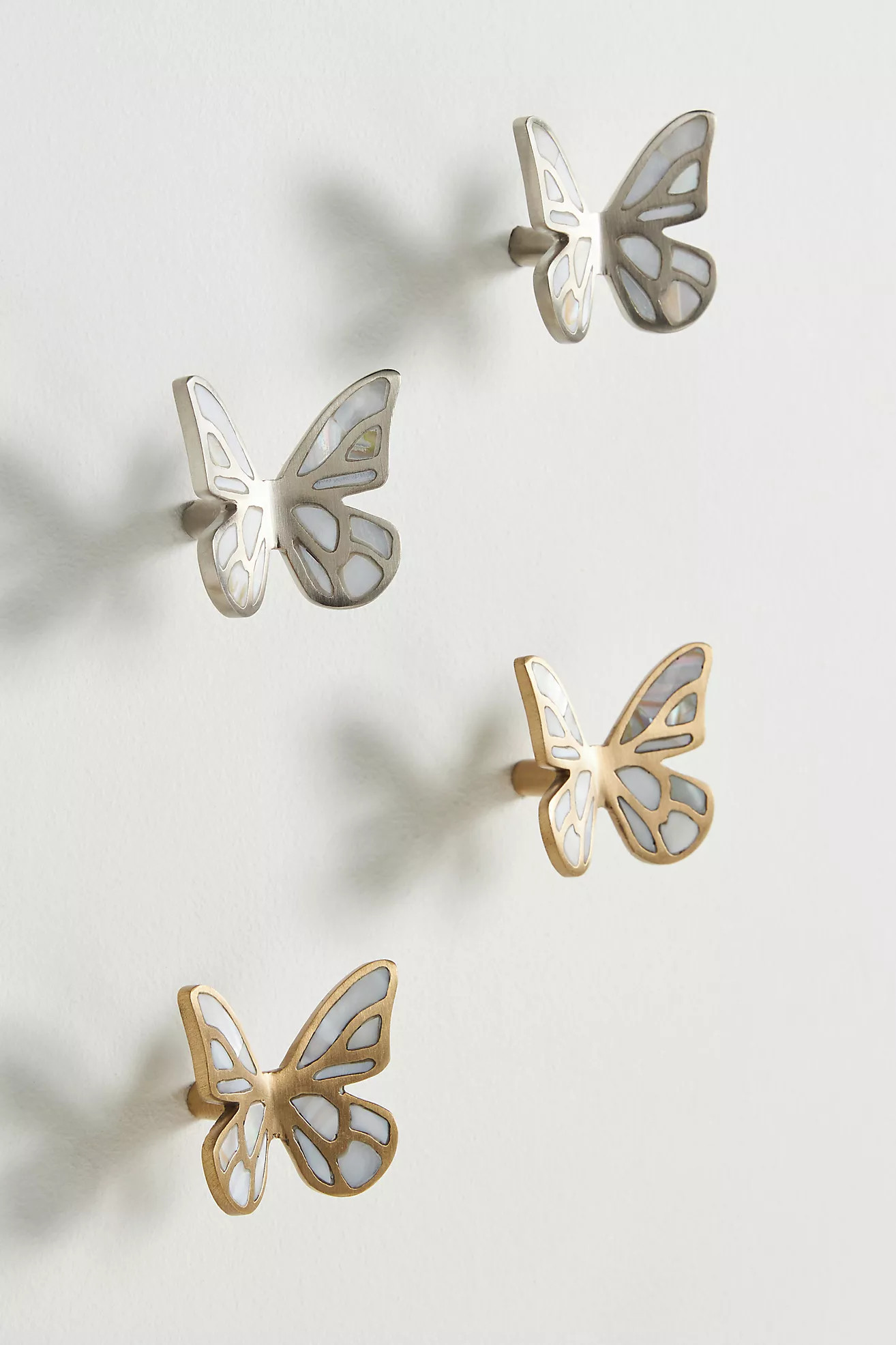 Delia Mother-of-Pearl Knobs, Set of 2 | Anthropologie (US)