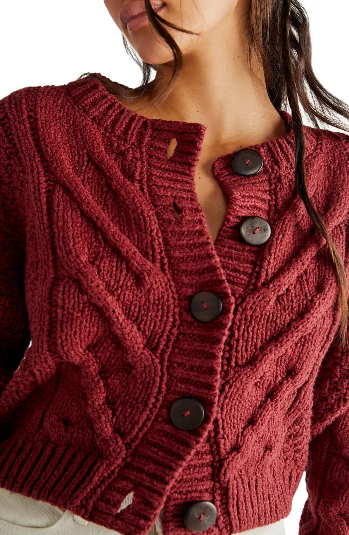 Bonfire Cable Knit Cardigan | Nordstrom