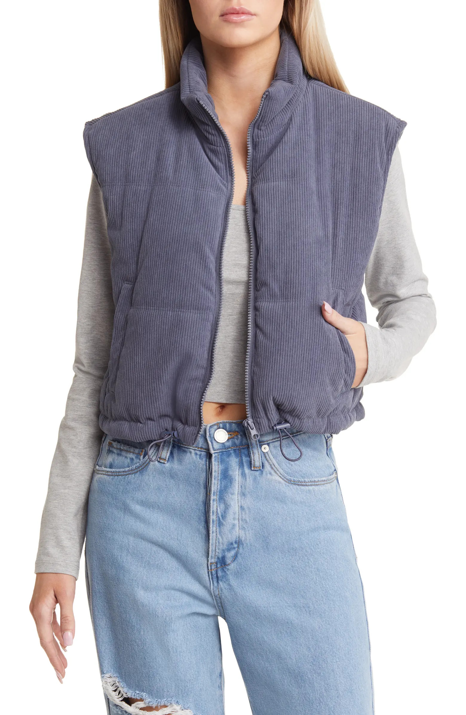Crop Corduroy Vest | Nordstrom