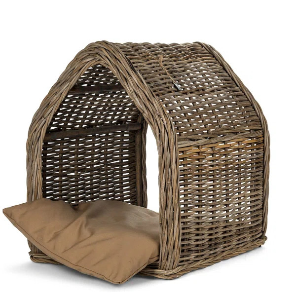 Hooded Dog House with Cushion | Wayfair North America