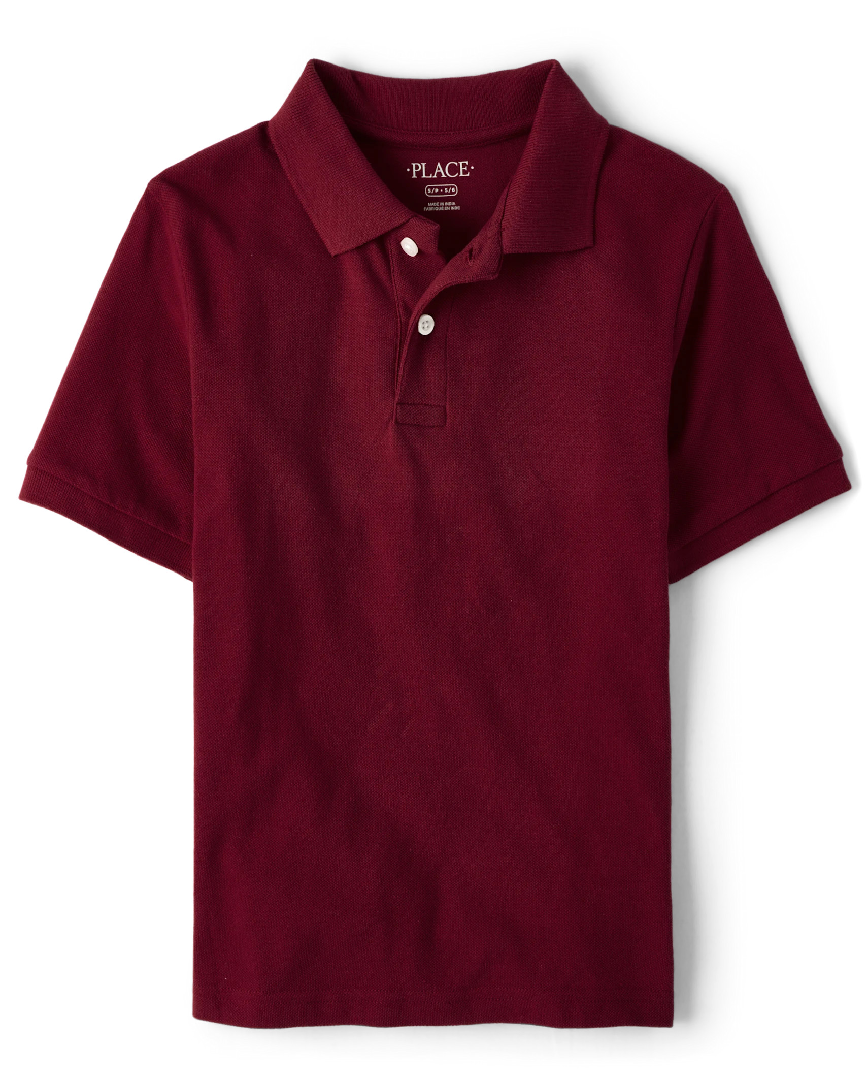 Boys Uniform Pique Polo - redwood | The Children's Place